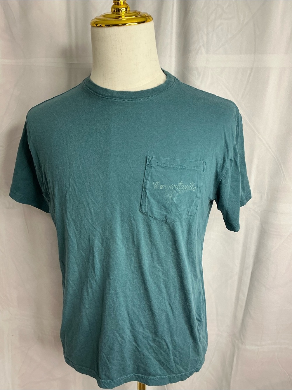 2313 - Vintage Margaritaville Teal Short Sleeve Pocket Tee